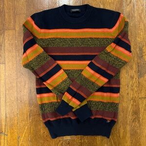 Scotch & Soda Men's Multicolor Striped Crewneck Sweater